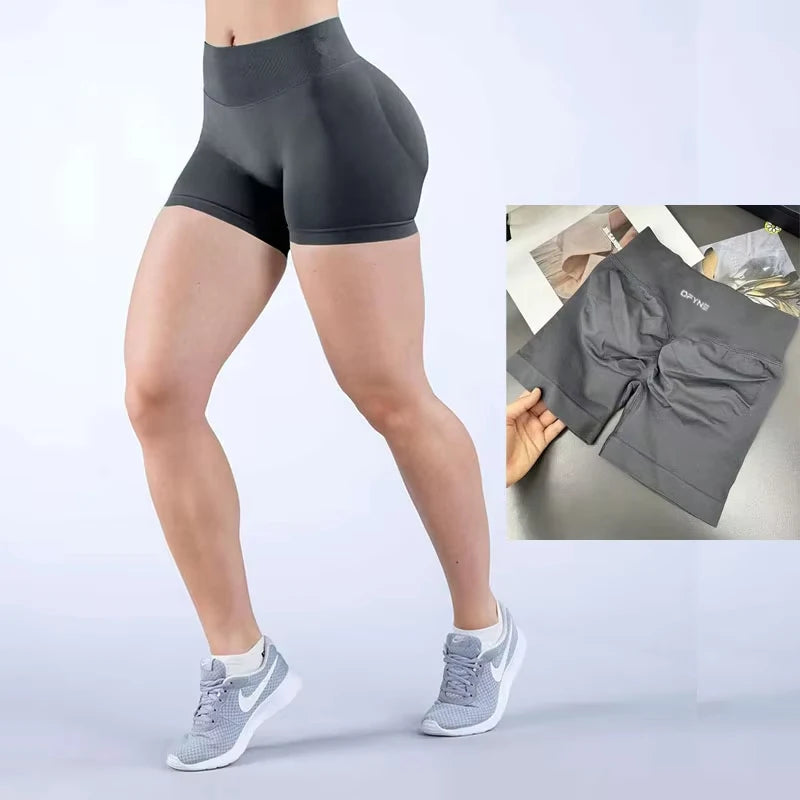 Shorts Gym Shorts Women's Fitness Sports Shorts with Yoga Shorts Tight Fitting and Seamless Hip Lifting Leggings for Exercise