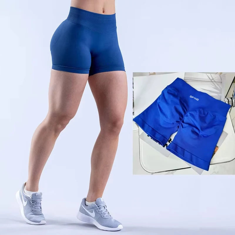 Shorts Gym Shorts Women's Fitness Sports Shorts with Yoga Shorts Tight Fitting and Seamless Hip Lifting Leggings for Exercise