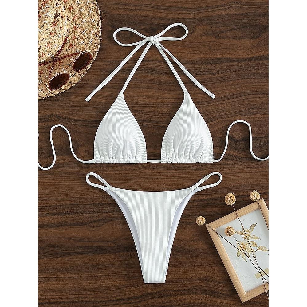 New European and American Sexy String bikini Women Fashion Multi-Color Split Swimsuit Sexy Bikini Swimsuit