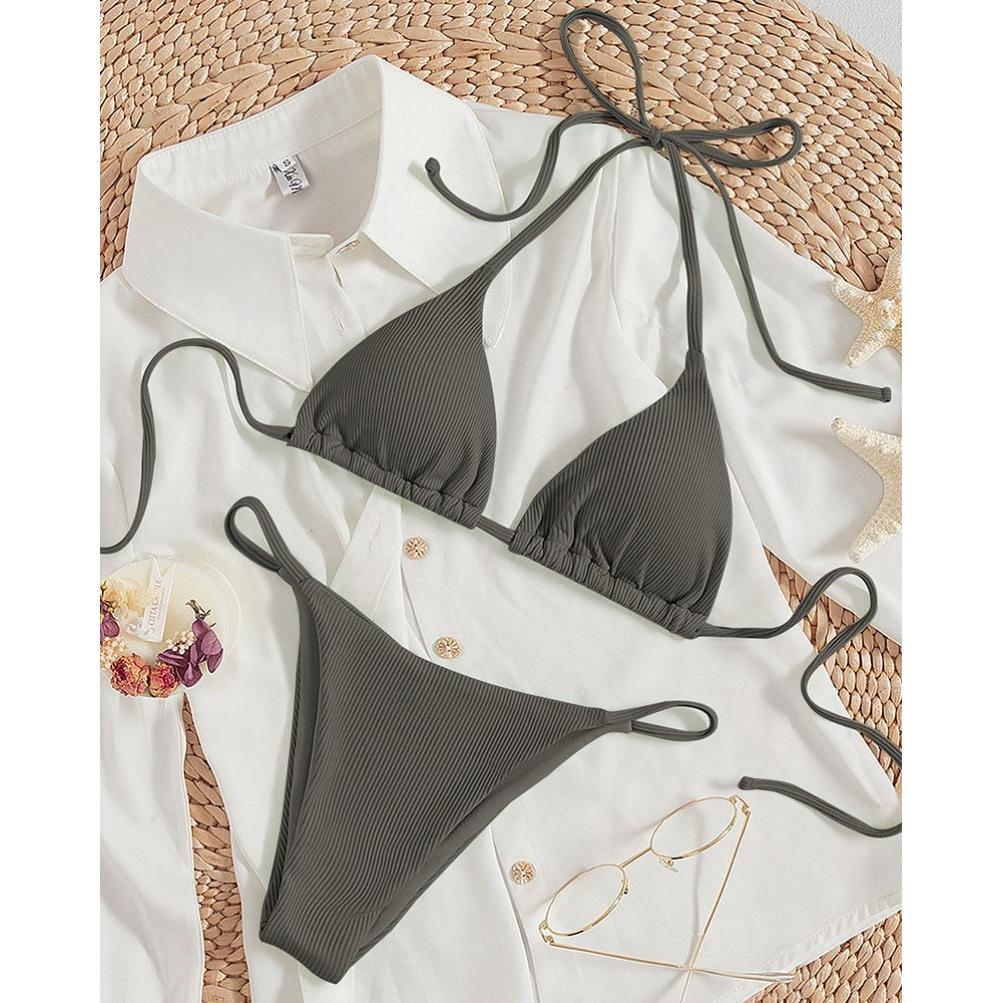 New European and American Sexy String bikini Women Fashion Multi-Color Split Swimsuit Sexy Bikini Swimsuit