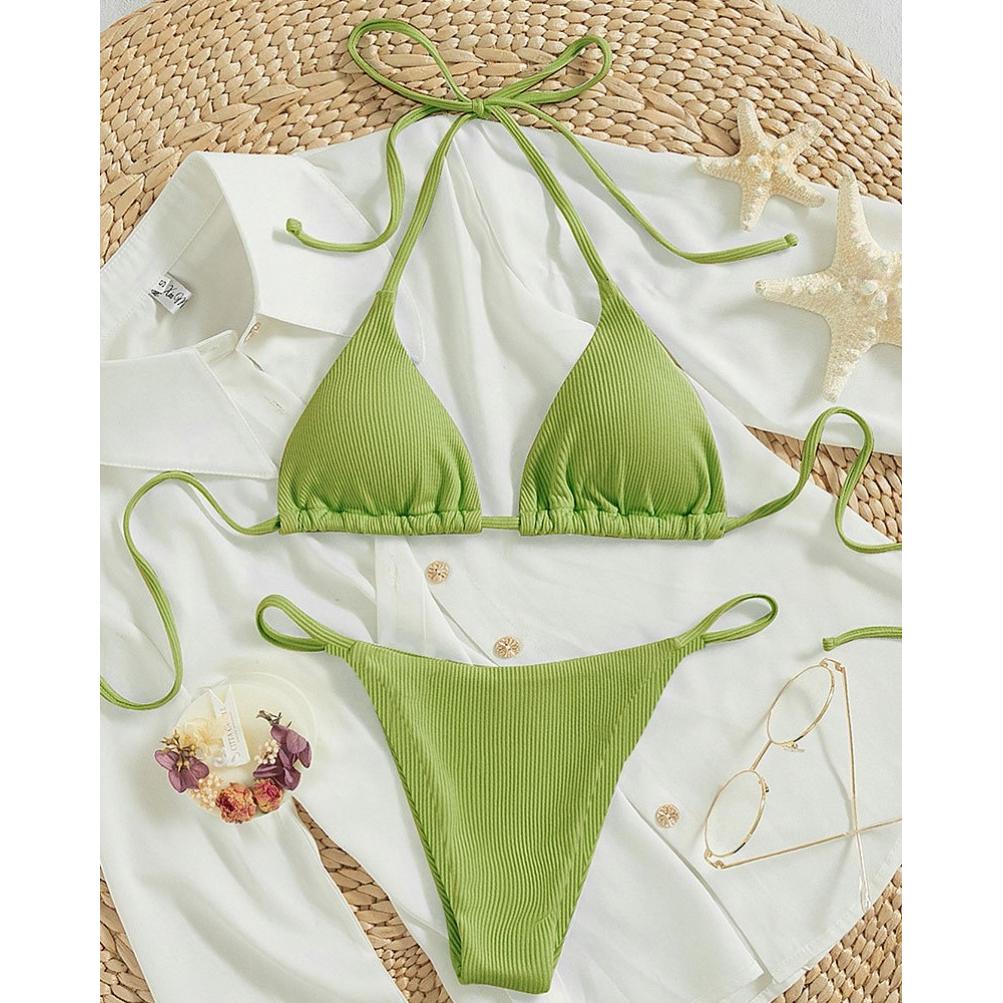 New European and American Sexy String bikini Women Fashion Multi-Color Split Swimsuit Sexy Bikini Swimsuit