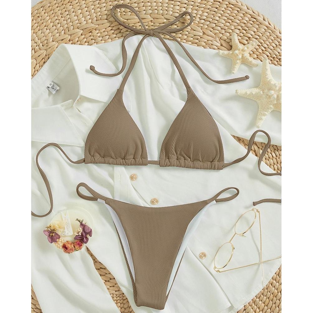 New European and American Sexy String bikini Women Fashion Multi-Color Split Swimsuit Sexy Bikini Swimsuit