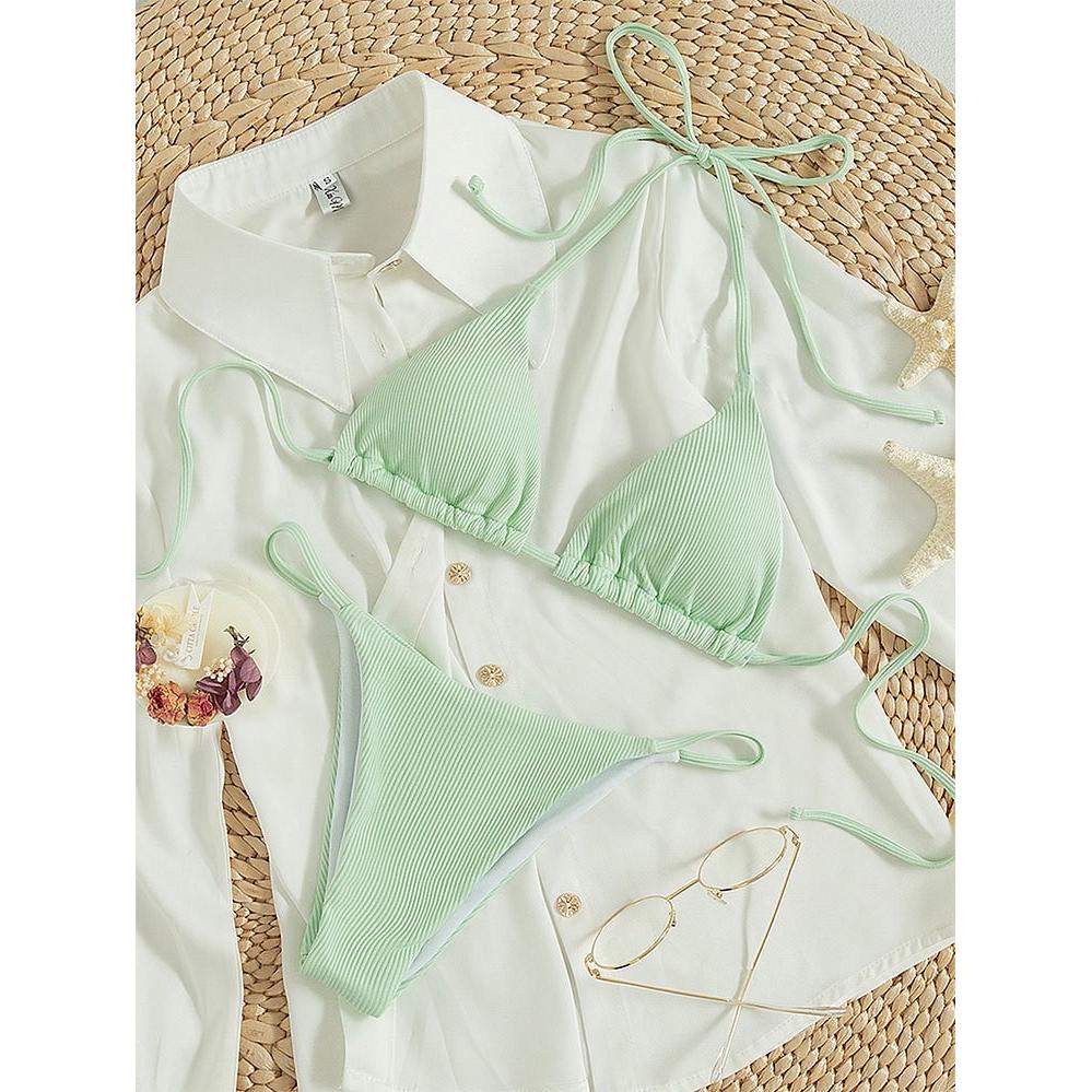 New European and American Sexy String bikini Women Fashion Multi-Color Split Swimsuit Sexy Bikini Swimsuit