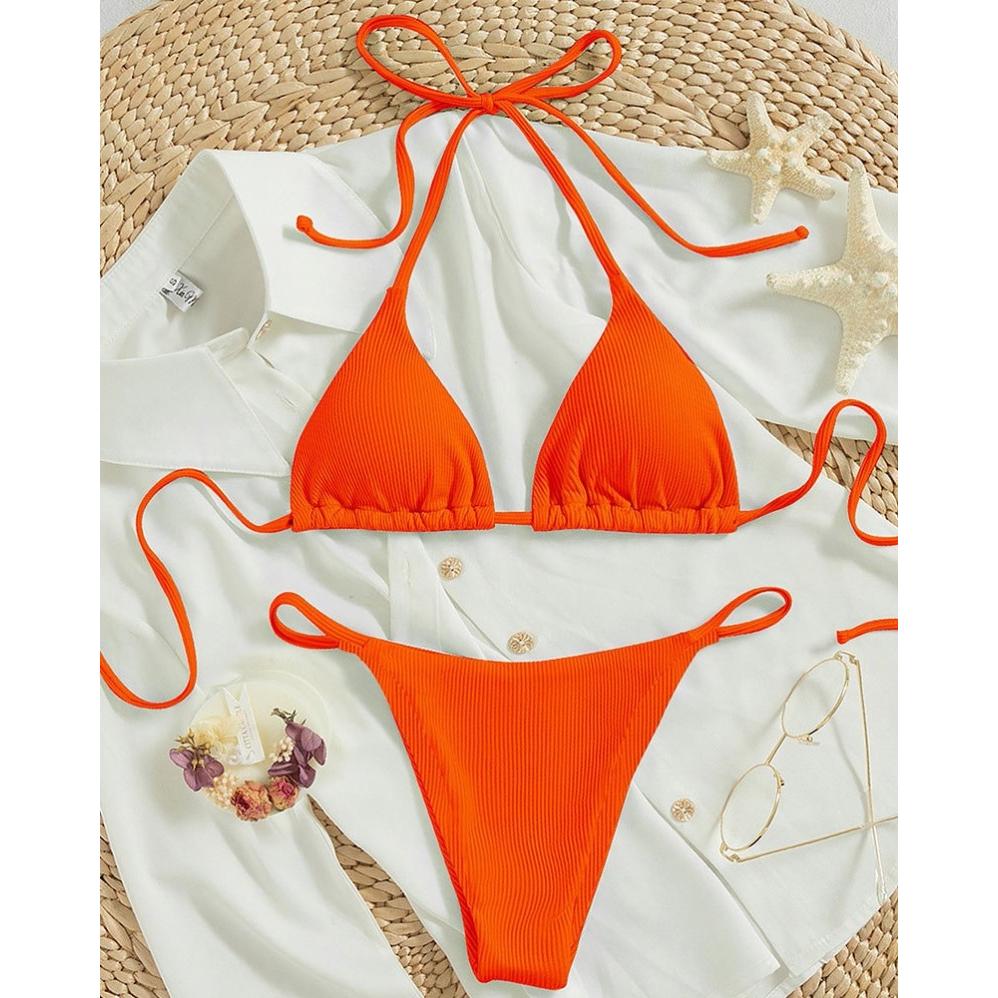 New European and American Sexy String bikini Women Fashion Multi-Color Split Swimsuit Sexy Bikini Swimsuit