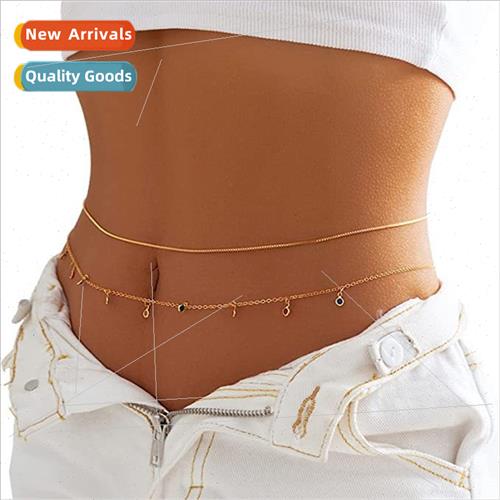 Europe Sexy Bikini Summer Beach Metal Chain Double Simple Co