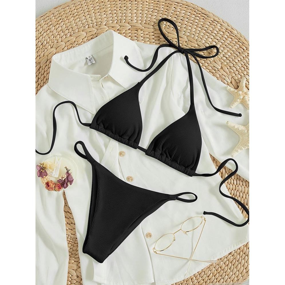New European and American Sexy String bikini Women Fashion Multi-Color Split Swimsuit Sexy Bikini Swimsuit