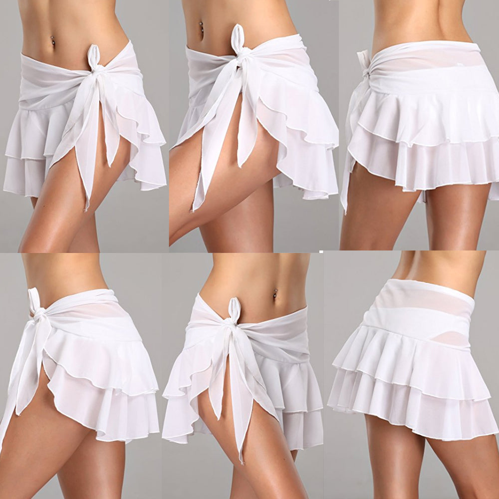 Meihuida Sexy Style Women Solid Pareo Beach Bikini Cover Up