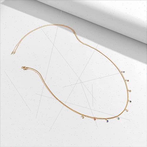 Europe Sexy Bikini Summer Beach Metal Chain Double Simple Co