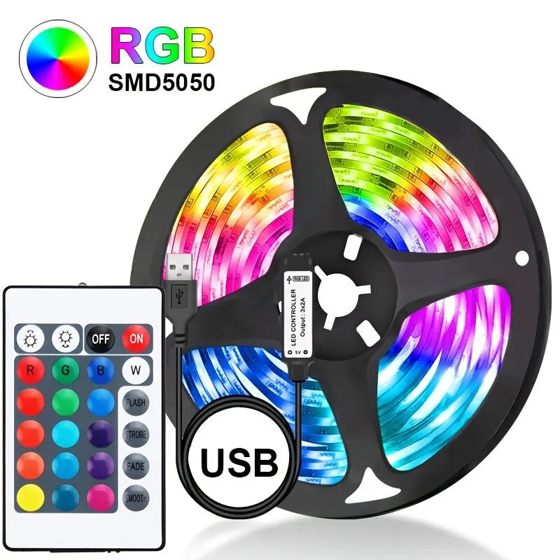 Led USB Strip Light 5M Color Changing RGB LED home decor!